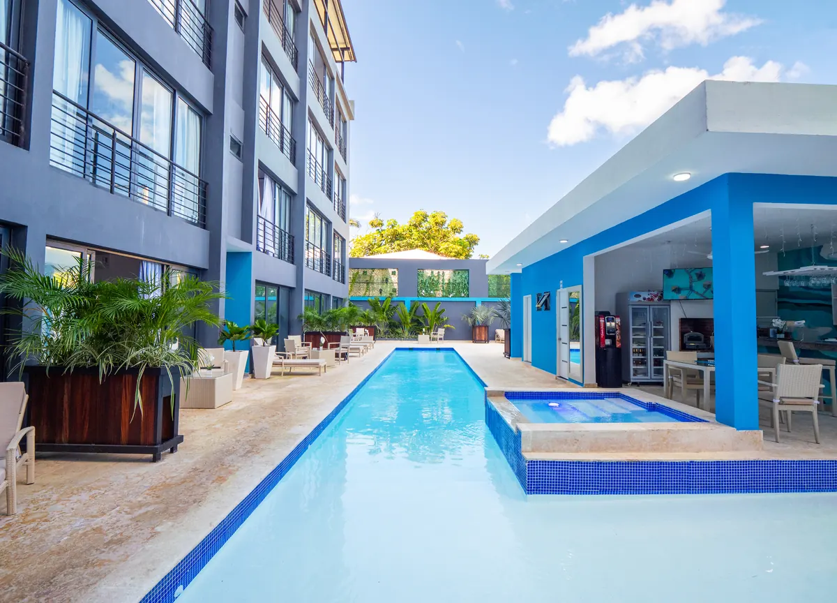 The pool, Rizz Suites, Sosúa