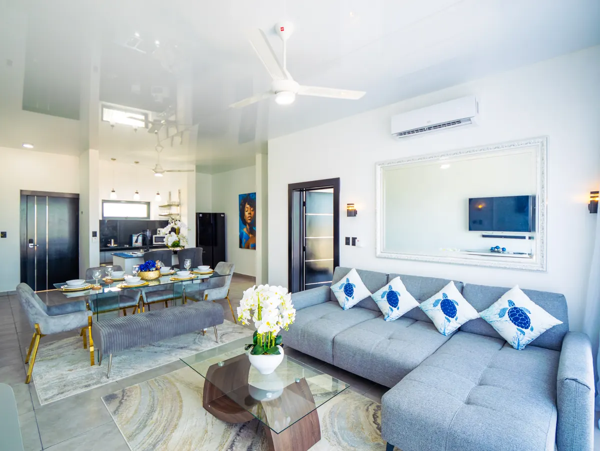 Living room, 2 Bedroom Apartment, Rizz Suites